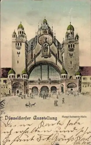 Ak Düsseldorf am Rhein, Industrie und Gewerbeausstellung 1902, Hauptindustriehalle