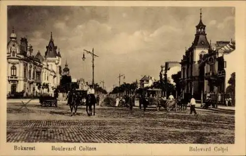 Ak București Bukarest Rumänien, Boulevard Coltzea