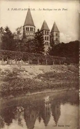 Ak Paray le Monial Saône et Loire, Basilika