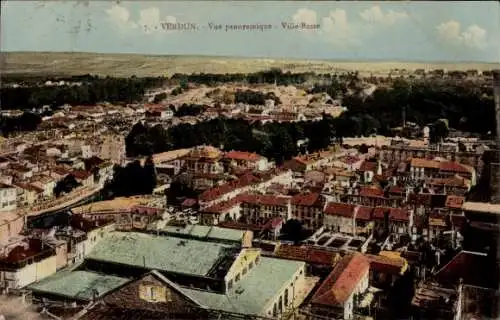 Ak Verdun Meuse, Vue panoramique, Ville-Basse