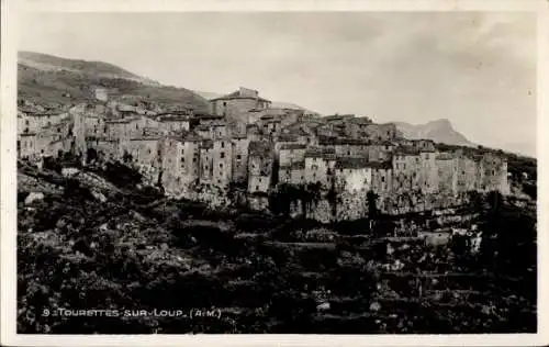 Ak Tourettes sur Loup, Gesamtansicht