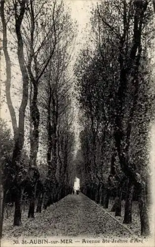 Ak St. Aubin sur Mer, Avenue St. Jeanne d'Arc