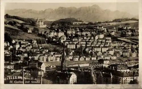 Ak Halbkanton Appenzell Außerrhoden, Berg Säntis, St. Gallen