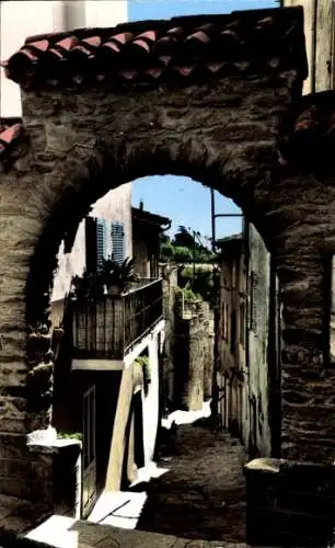 Ak Bormes les Mimosas Var, Rue Rompi-Cuou