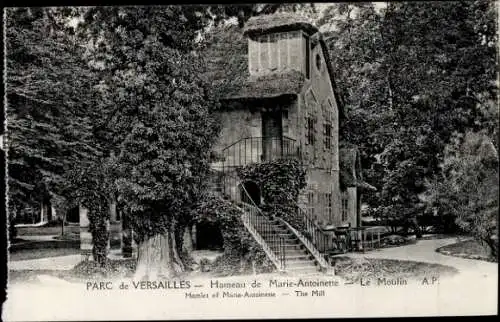 Ak Versailles Yvelines, Park, Hameau de Marie-Antoinette