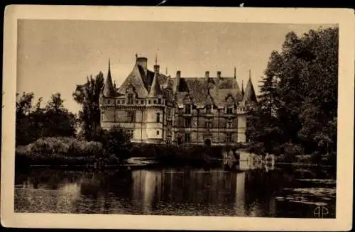 Ak Azay le Rideau Indre et Loire, Chateau National