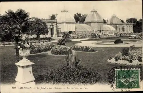 Ak Rennes Ille et Vilaine, Jardin des Plantes, Les Serres