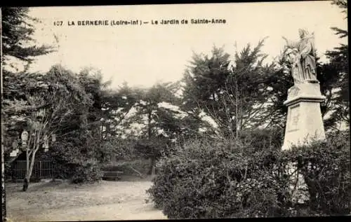 Ak La Bernerie en Retz Loire Atlantique, Jardin de Sainte-Anne