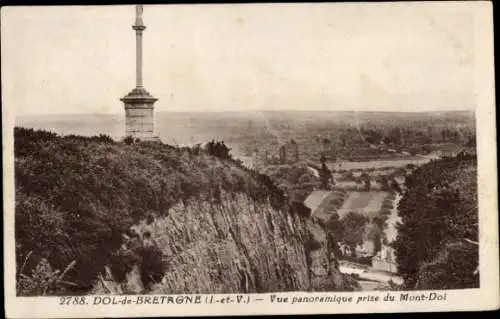 Ak Dol de Bretagne Ille et Vilaine, Panorama, Mont-Dol