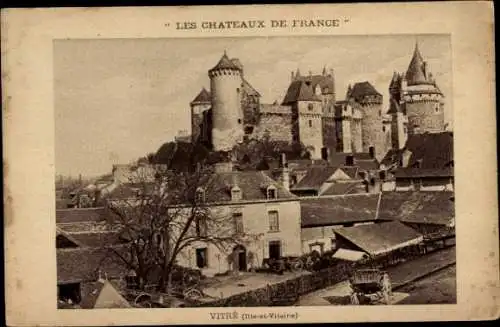 Ak Vitré Ille-et-Vilaine, Schloss