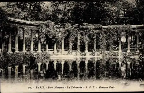 Ak Paris VIII, Parc Monceau, La Colonade
