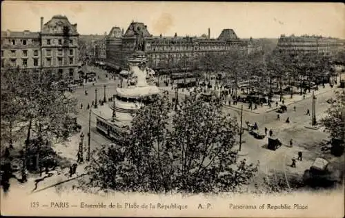 Ak Paris III, Ensemble Place de la République
