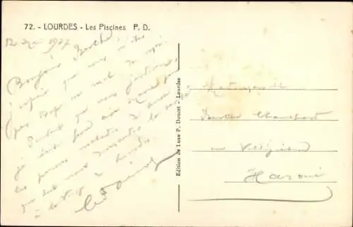 Ak Lourdes Hautes Pyrénées, Les Piscines