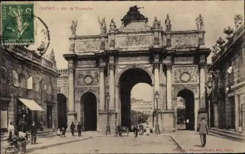 Ak Nancy Meurthe et Moselle, Arc de Triomphe