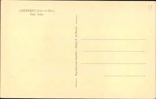 Ak Cheverny Loir et Cher, Petit Salon