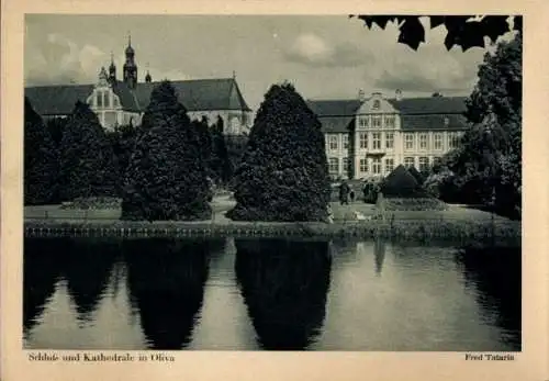 Ak Oliva Gdańsk Danzig, Schloss und Kathedrale