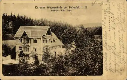 Ak Clausthal Zellerfeld im Harz, Kurhaus Wegesmühle