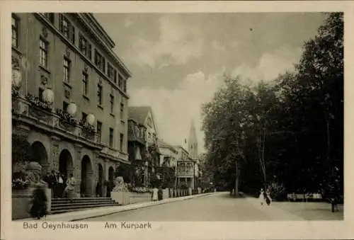 Ak Bad Oeynhausen in Westfalen, Am Kurpark