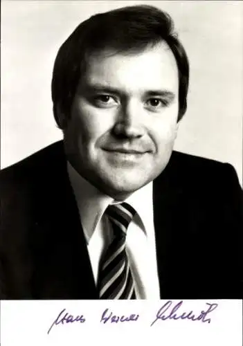 Foto Politiker Hans Werner Schmöle, CDU, Autogramm