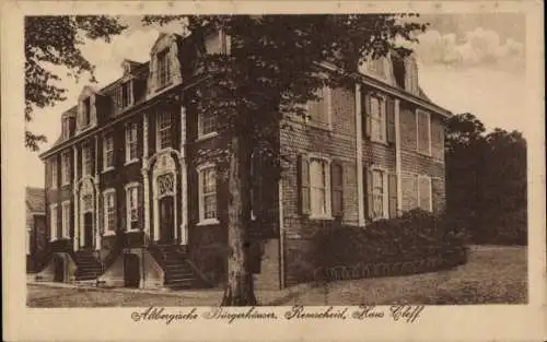 Ak Remscheid im Bergischen Land, Altbergische Bürgerhäuser, Haus Cleff