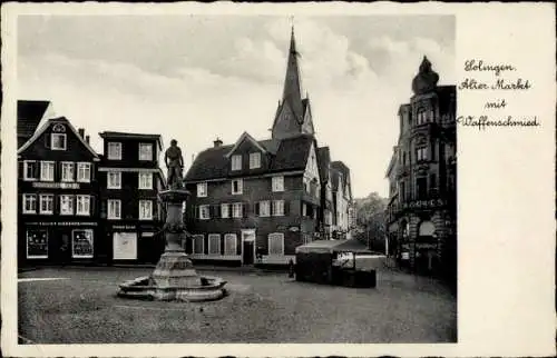 Ak Solingen im Bergischen Land, Alter Markt, Waffenschmied