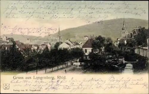 Ak Langenberg Velbert im Rheinland, Teilansicht