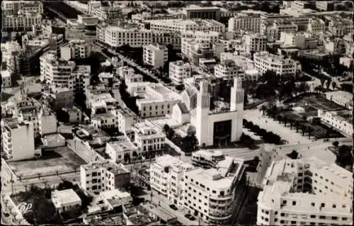 Ak Rabat, Marokko, Gesamtansicht, Kathedrale Saint-Pierre