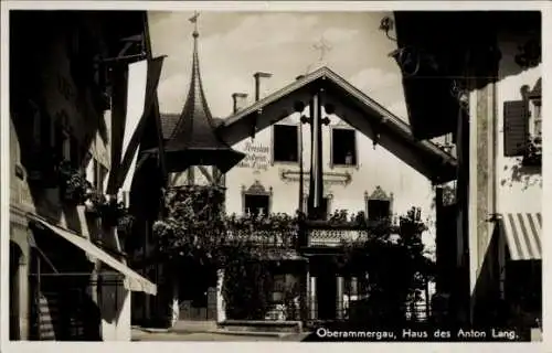 Ak Oberammergau in Oberbayern, Haus des Anton Lang