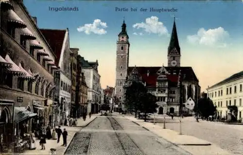 Ak Ingolstadt an der Donau Oberbayern, Hauptwache