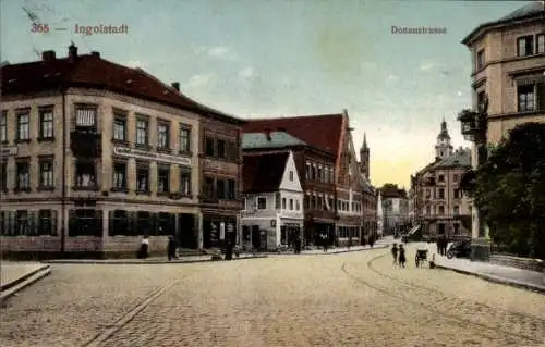Ak Ingolstadt an der Donau Oberbayern, Donaustraße