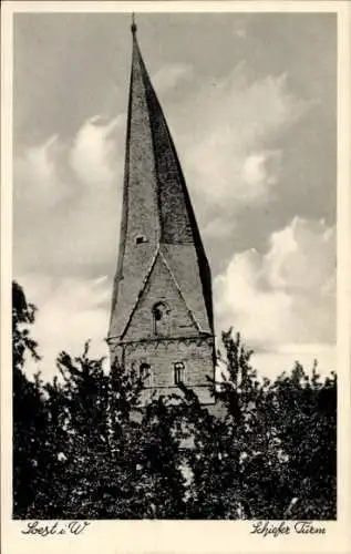 Ak Soest in Westfalen, Schiefer Turm
