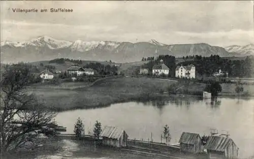 Ak Murnau am Staffelsee, Villen am Staffelsee