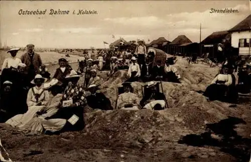 Ak Ostseebad Dahme in Holstein, Strand, Badegäste