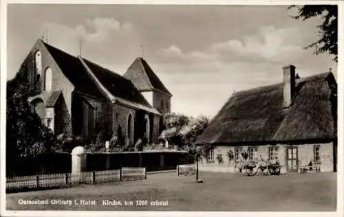 Ak Grömitz in Ostholstein, Kirche, um 1200 erbaut