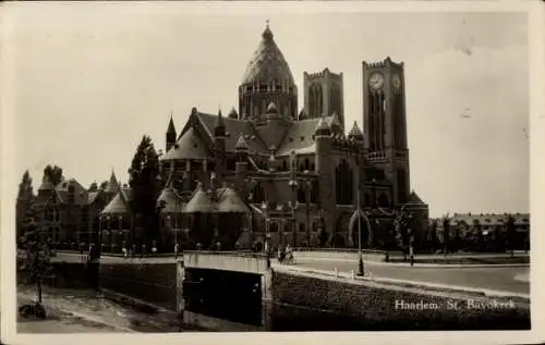 Ak Haarlem Nordholland Niederlande, St. Bavokerk