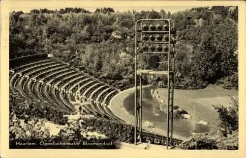 Ak Haarlem Nordholland, Freilufttheater Bloemendaal, Freilufttheater, Wasserspiel