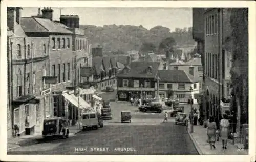 Ak Arundel West Sussex England, High Street