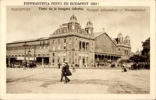 Ak Budapest Ungarn, Westbahnhof