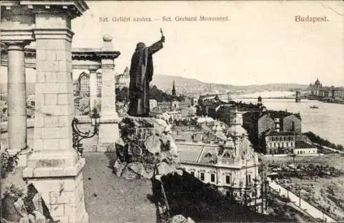 Ak Budapest Ungarn, Sankt Gerhard Denkmal