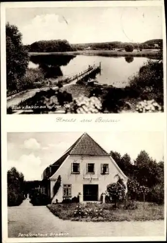 Ak Bosau in Holstein, Gasthaus und Pension H. Braasch, See