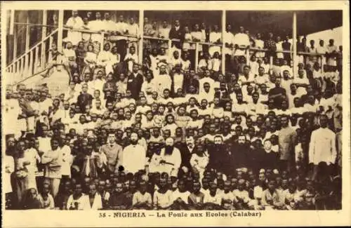 Ak La Foule aux Écoles, Missions des Pères du Saint Esprit, Calabar, Nigeria