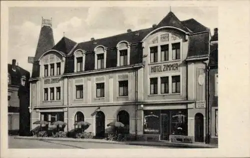 Ak Wasserbillig Luxemburg, Hotel Zimmer