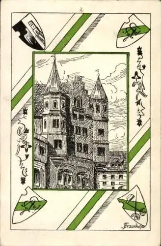 Studentika Künstler Ak Fraunhofer, Kempten im Allgäu, Absolvia 1926 der 6. Klasse d. Oberrealschule
