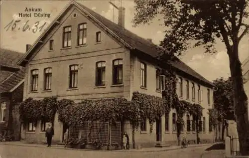 Ak Ankum in Niedersachsen, Hotel Düsing