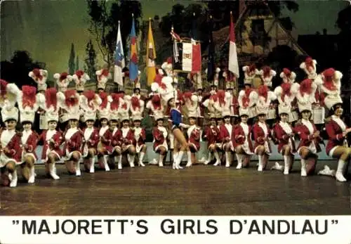 Ak Andlau Elsass Bas Rhin, Groupe de Majorettes