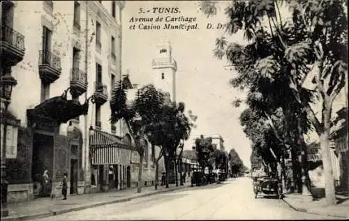 Ak Tunis Tunesien, Avenue de Carthage, Casino Municipal