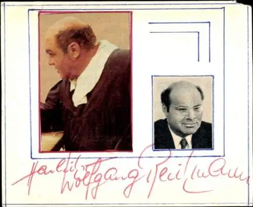 Ak Schauspieler Wolfgang Reihmann, Portrait, Autogramm