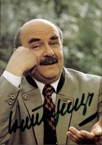 Ak Schauspieler Walter Sedlmayr, Portrait, Autogramm