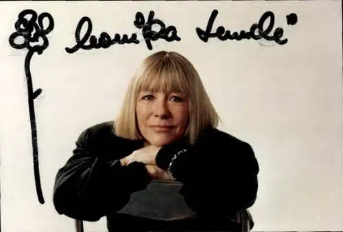 Ak Schauspielerin Monika Lundi, Portrait, Autogramm