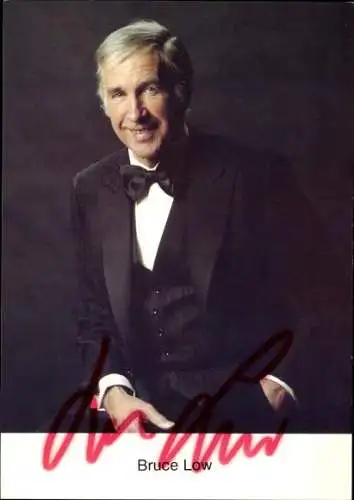 Ak Schauspieler Bruce Low, Portrait, Autogramm, Sänger